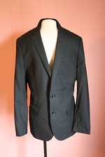 JCrew Ludlow Suit Jacket Center Vent in Italian Wool 40R Black Marked as SAMPLE