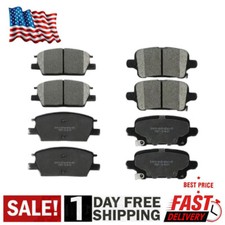 Front & Rear Ceramic Disc Brake Pads For GMC Terrain Chevy Malibu Equinox