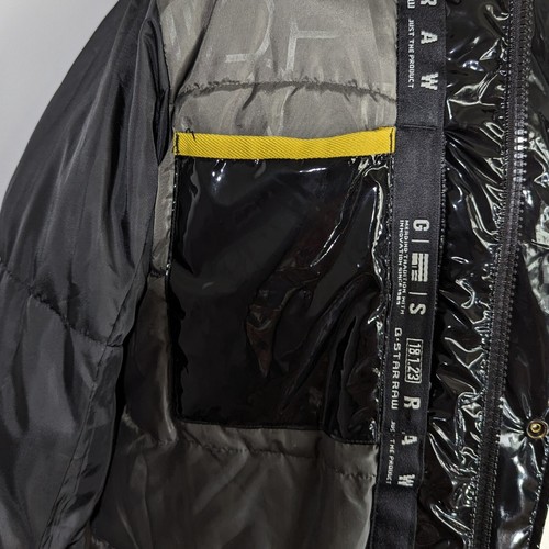 G-Star Raw Tech Padded Hooded Mid Women's Jacket Size M Black - Picture 20 of 24
