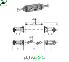 858 Series 5/3 AC Pneumax Distributor 858/3.53.32.3.5.M2