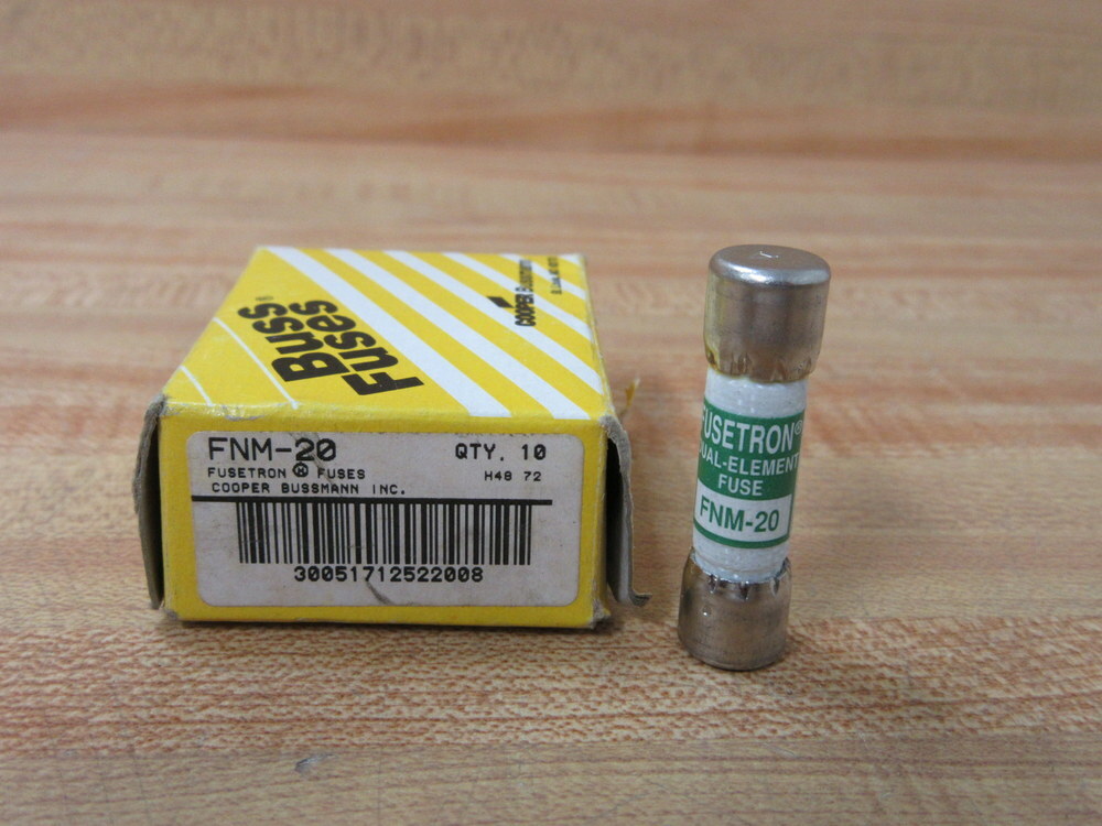 ORIGINAL Bussmann FNM-20 FNM20 ( 20A ) 20 Amp 250Vac Time-Delay - Foto 8