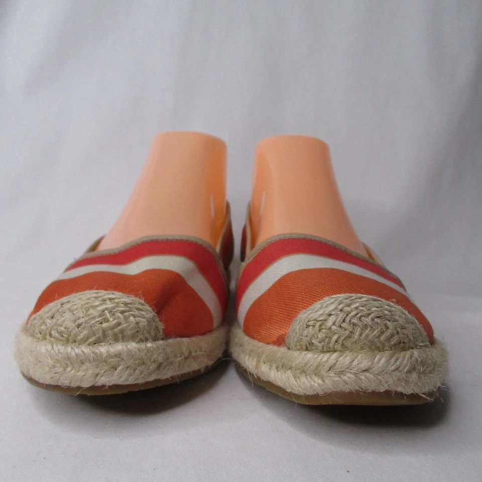 Antonio Melani Striped Espadrilles Teegan 8 M Orange Teegan - Image 4 of 4