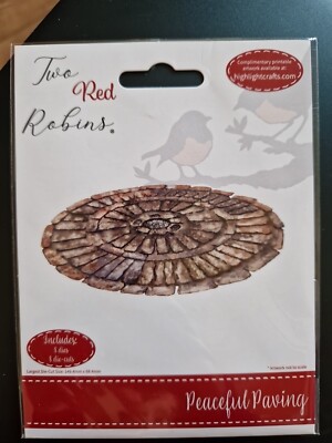 Highlight Crafts zwei rote Rotkehlchen ''Friedliches Pflaster'' Stanzformen