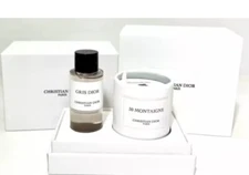 Dior VIP Gift Set : Gris Body Soap 20 Ml And 30 Montaigne Mini Candle 35 G / NIB