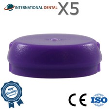 Lot Of 5 Rigid Silicone Cap Lokator Attachment, Dental Fixture Adapter Head