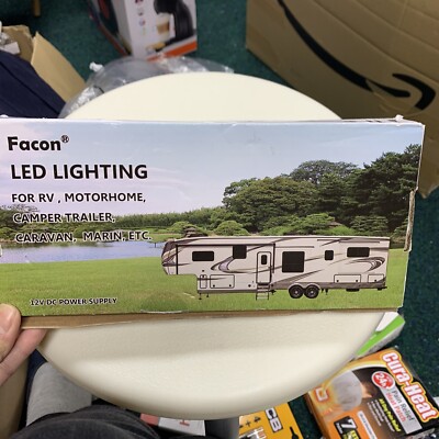 LED Cargo Camper Wohnmobil Innenleuchte Anhänger Boot Ein Aus Schalter Lampenleiste