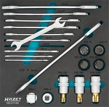HAZET Wrench / socket set 163-211/20 Square, ...