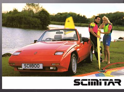 Reliant Scimitar SS1 1988-89 UK Markt Einzelblatt Broschüre 1800 Ti 1600 1400