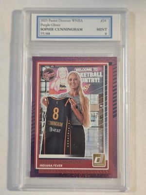 SOPHIE CUNNINGHAM 2025 Donruss Purple Glitter #24 CUSTOM Graded Please READ /99
