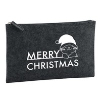 Kulturbeutel Merry Christmas Katze Geschenkidee Merry Christmas Geschenk PräSent