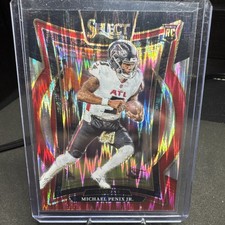 2024 Panini Select - Concourse Michael Penix Jr. #80 Black & Red Shock Prizm