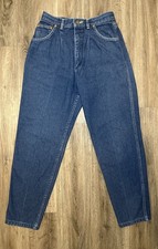 Vtg Lee Riders Jeans Women  s 13 Made In USA Blue Denim 80  s 27x29 Mom High Rise
