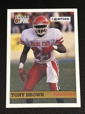 Football 1992 Courtside Tony Brown Fresno State Bulldogs Defensive Back #81