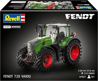 Fendt 728 Vario Tractor (Click System) Revell 07827 Bausatz zum Zusammenstecken 