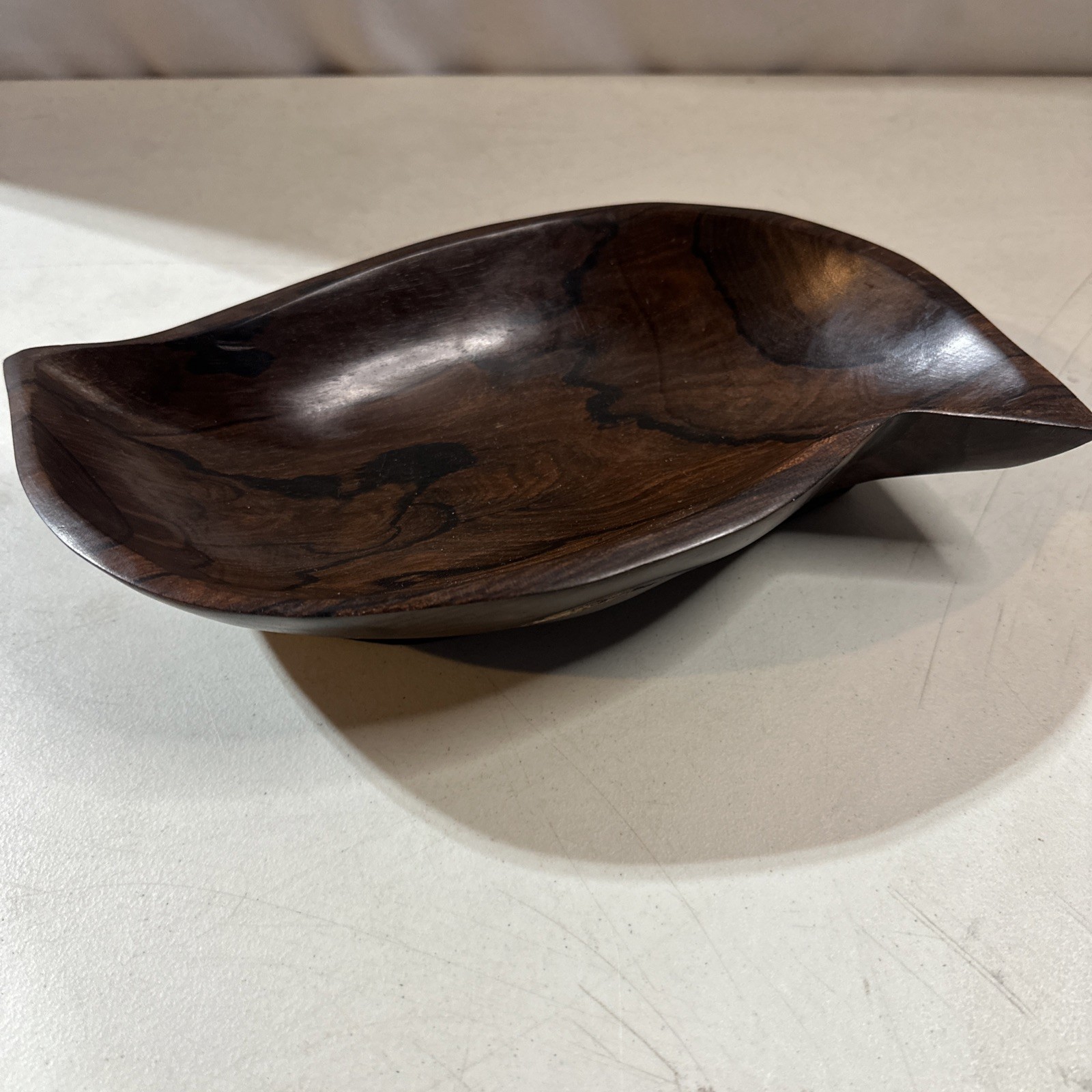 Vintage Mid Century Modern Brazilian Wood Serving Tray 12” x 6"