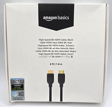 High-Speed 8k HDMI Cable Black 6 Feet Black A...