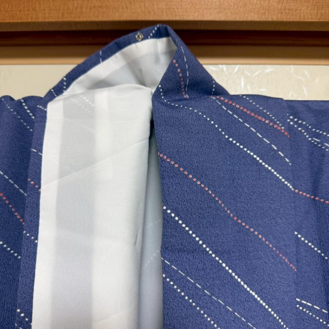 Washable Kimono Small Pattern Polyester Used Leng… - image 5