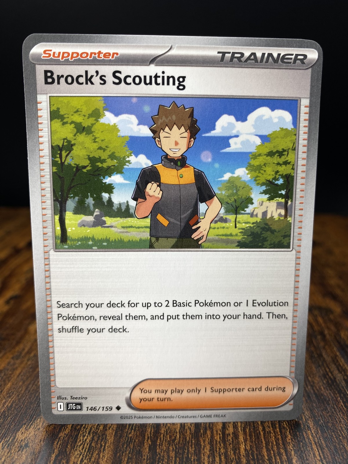 Brock's Scouting - Uncommon SV09: Journey Together 146/159 NM Normal 2025