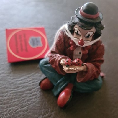 Gilde Clowns Figur Clown Mit Marienkäfer Süß Sammeln Selten OVP