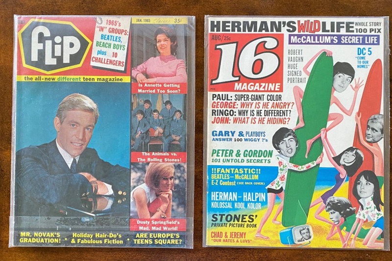 Vintage Magazine Pair "Flip" and "16"