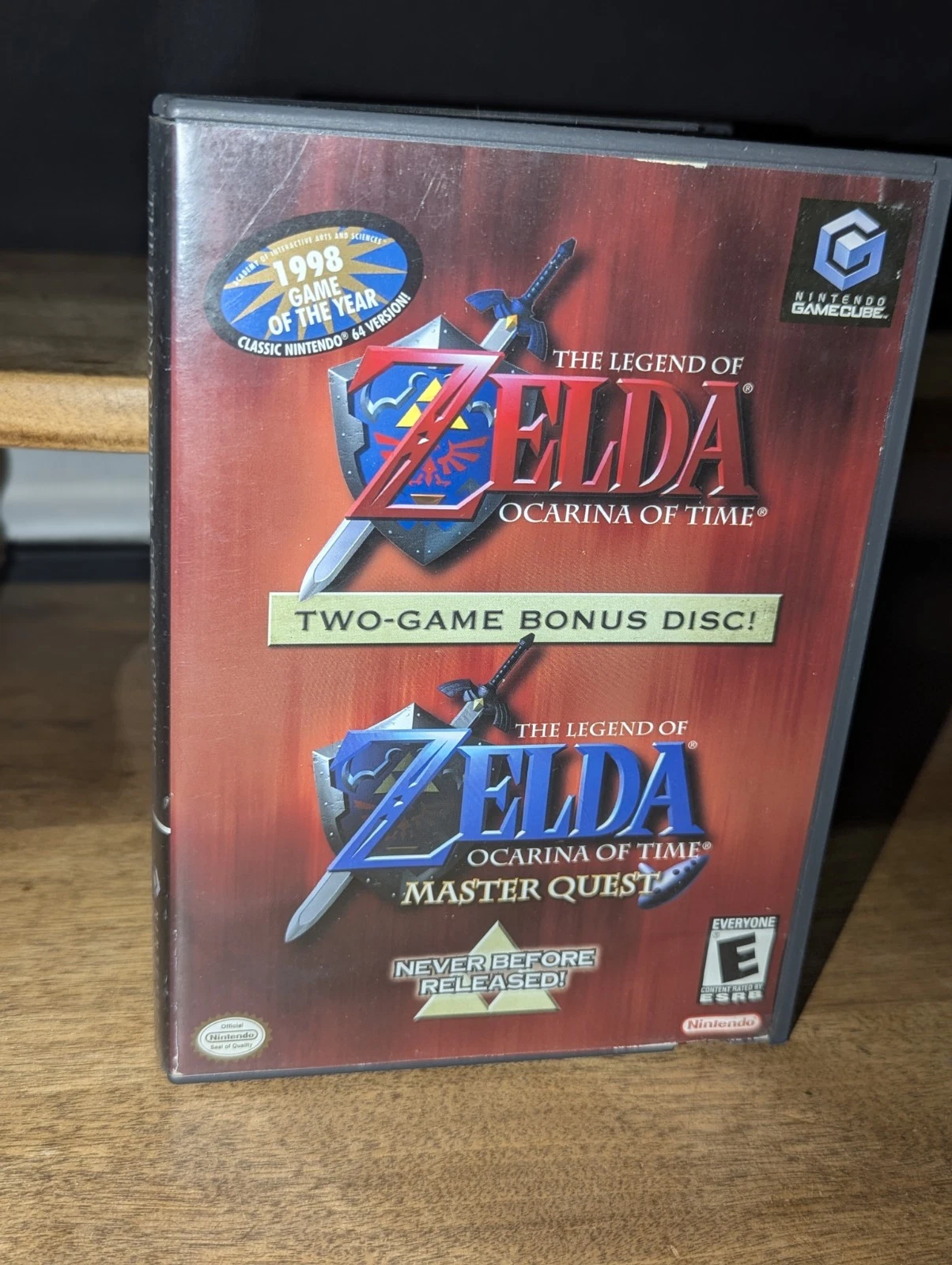 Zelda Ocarina of Time Master Quest Nintendo GameCube GC Case DiscDescription