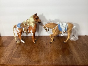 Lot 2 Special Edition Breyer Horses W/ Saddle & Blanket Little Debbie Horse Only