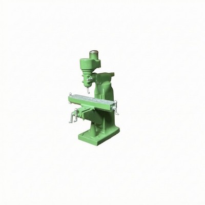 Miniatur-Fräsmaschine Grüne Industrieoptik Tischfräsmaschinenmodell Detailliert
