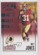 2016 Panini Contenders Season Ticket Matt Jones #11 2oj