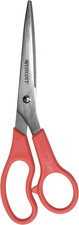 8 Inch All Purpose Stainless Steel Scissors Straight Sharp Blades Red Handle