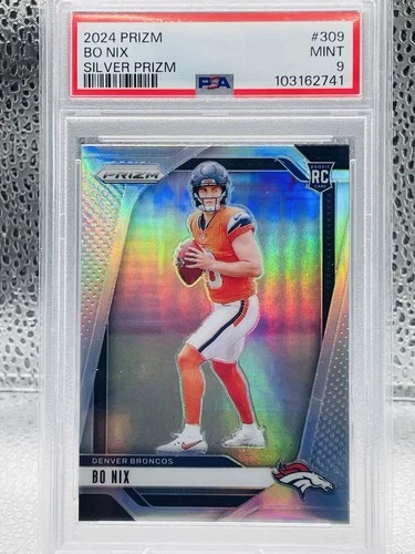 2024 Panini Silver Prizm BO NIX #309 ROOKIE RC PSA 9 - BRONCOS