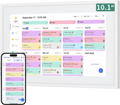 Smart Digital Calendar, 10.1'' HD Smart Touch Screen Home Interactive Electron Ca