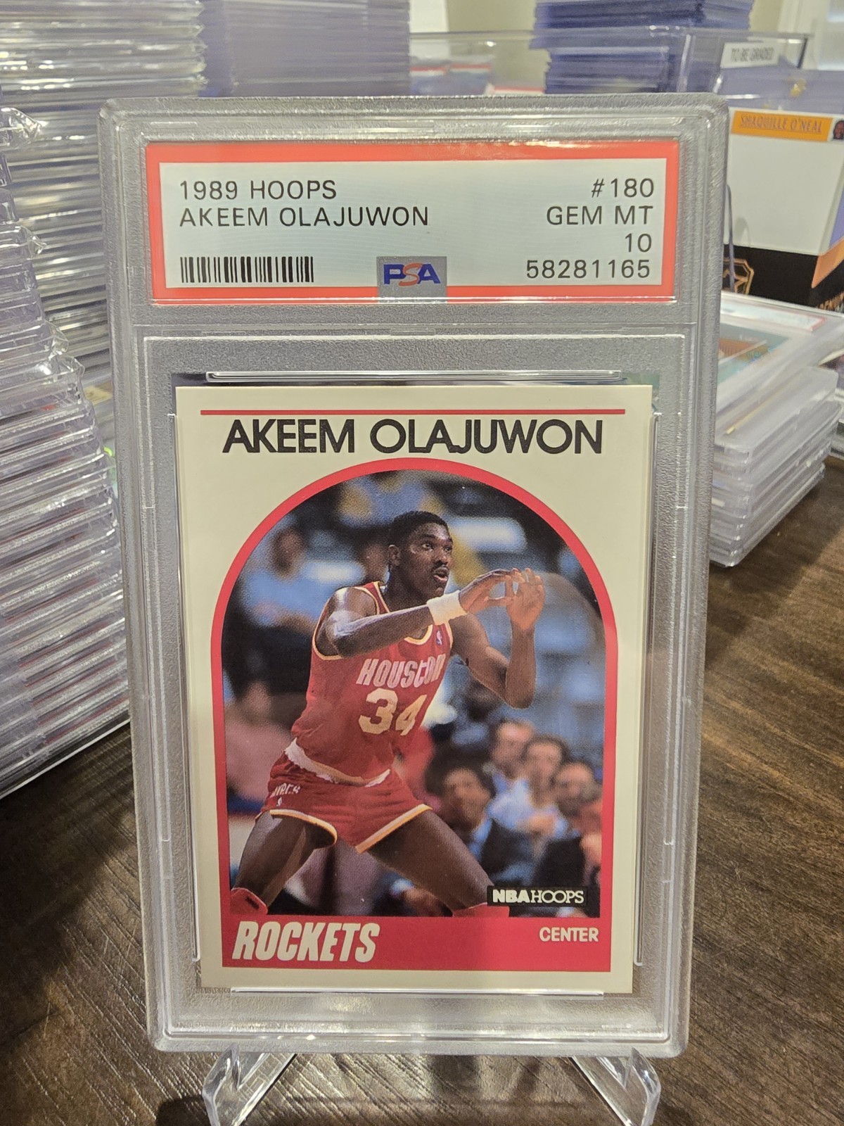 1989 Hoops Akeem Olajuwon #180 - PSA 10 - Houston Rockets