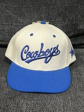 Vintage Script Dallas Cowboys Team NFL Football Adjustable Cap Hat 90s