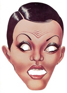 ROCKY HORROR SHOW 1974 Original L.A. production "Columbia” mask • Tim Curry
