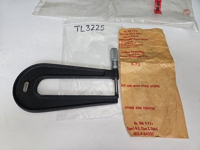STARRETT #222 0-1'' .001'' DEEP THROAT SHEET METAL MICROMETER (TL3225)