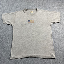 US Mint Philadelphia VTG Gray SIngle Stitch Shirt Prairie Mountain USA Made L