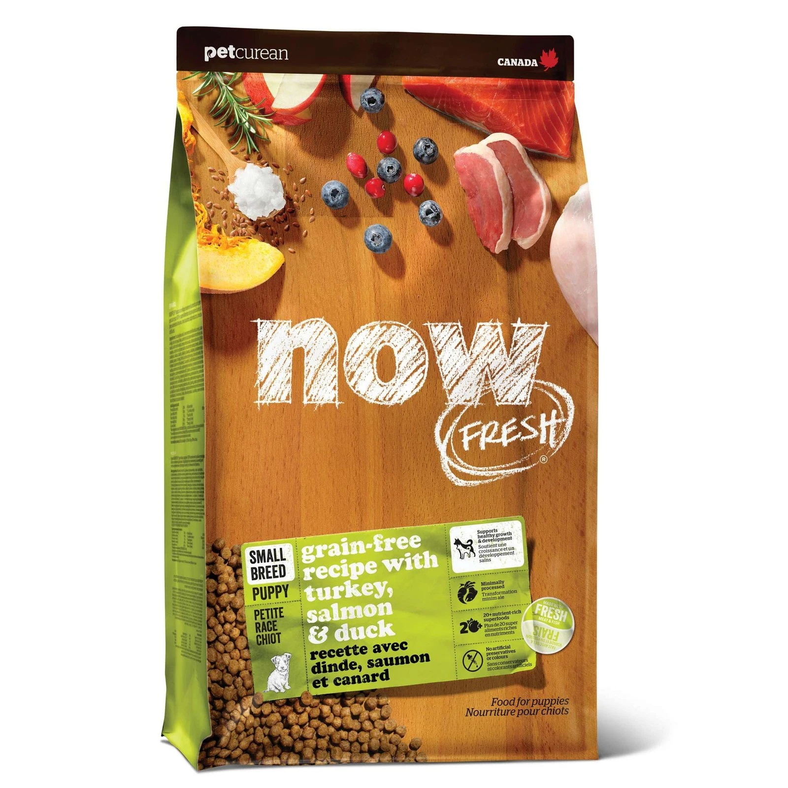 Now Fresh Grain Free Small Breed Puppy Food With Turkey Salmon Duck 35 Lb
