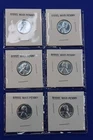 United States Mint WAR TIME STEEL LINCOLN PENNY Lot of 6 UNC 1C 1943 US ONE CENT