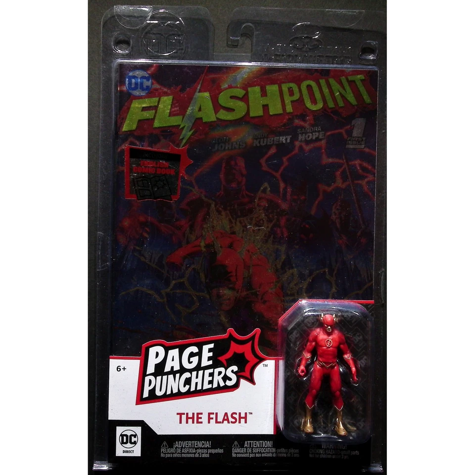 DC Universe Page Punchers 超人 Lex Luthor Flash 漫画书可动人偶套装 — 第 3/4 张图片