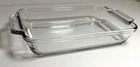 Anchor Hocking Vintage Clear Glass Casserole Baking Pan-8"x11.5"x2"-2 Quart