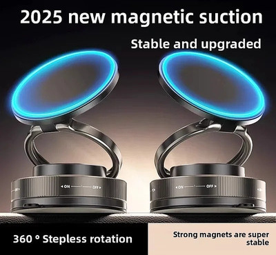 Car Magnetic Phone Mount 360° Suction Cup Holder Stand for iPhone Android New