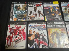 PS2 Slim Console, 2 Controllers, 11 Games, & Cords . Must See!