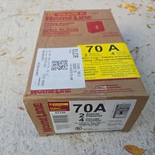 Square D HOM24L70SCP Indoor Main Lug Load Center 70A 2-Spaces 4-Circuits