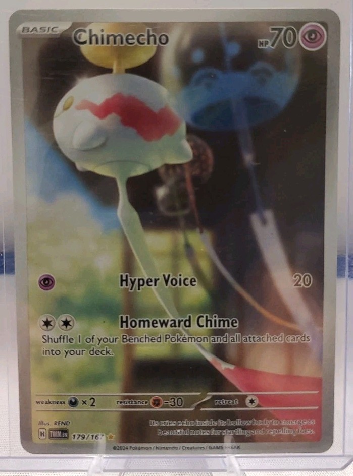 2024 Pokemon SV Twilight Masquerade Chimecho 179/167 Illustration Rare