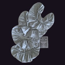 NEW - 4 Saloniture Grey Luxury Std Massage Table Microfiber Face Cradle Covers