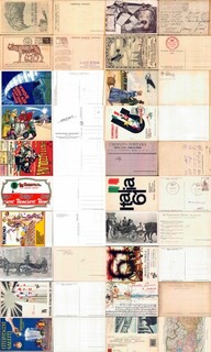 postcards ADVERTISING lot 20 pieces code 012 U