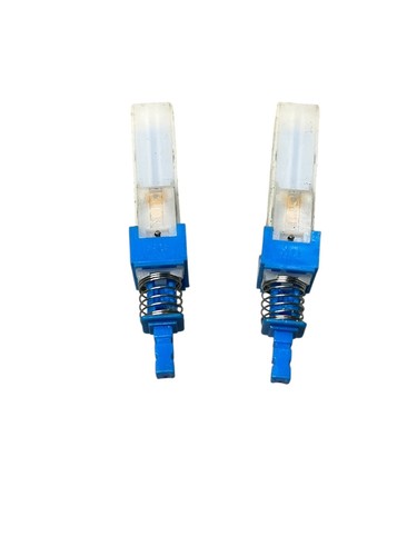 ALPS 4PDT Silver Plated Push Button Switch Latching Lot of 2