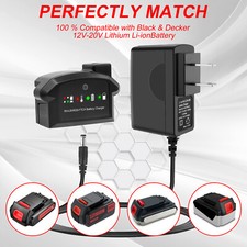 20V Charger LCS1620 For BLACK  DECKER LBXR20 20V MAX Lithium Battery LCS1620B