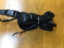 Movo Ultrasoft Nylon-Webbed Camera Strap Black 