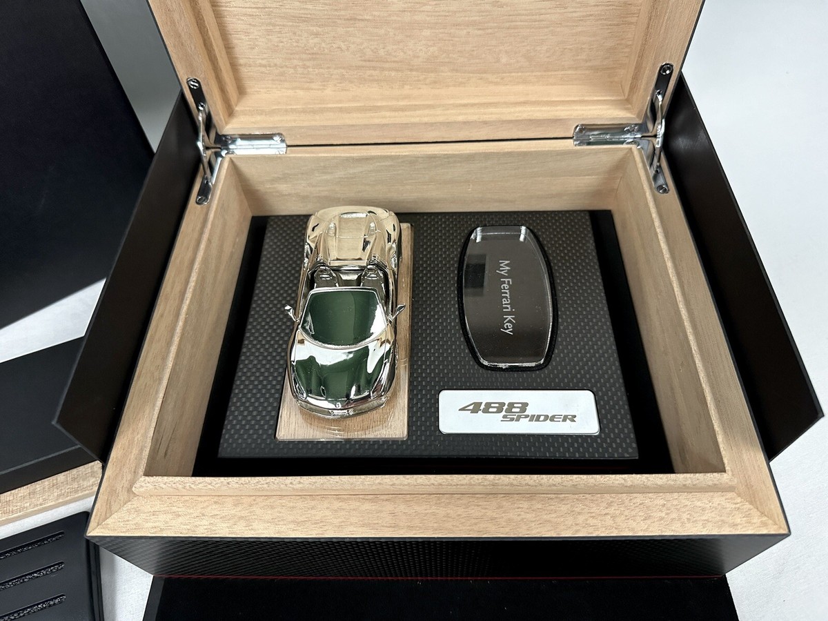 Ferrari 488 Spider Official Accessory Wooden Cigar Humidor Box